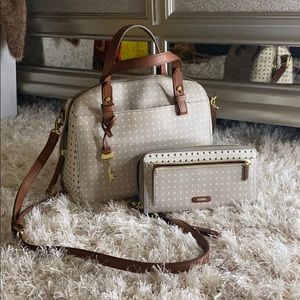 Fossil crossbody tote